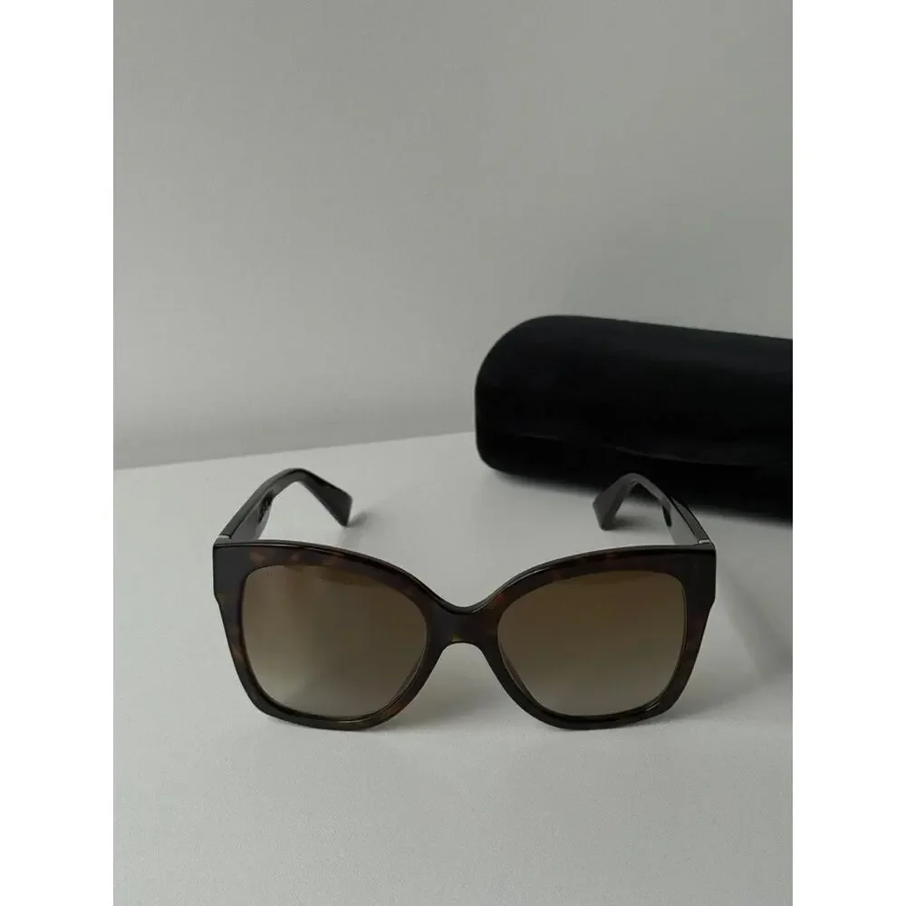 NEW Gucci GG0459S Havana Brown Cat Eye Sunglasses